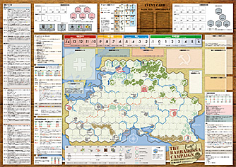 ■シミュレーションゲーム専門誌■【Command Magazine(コマンドマガジン) 】「ワールド・ウォー・シリーズ第3号『独ソ戦ソリティア』マップ（A1判／全体）」